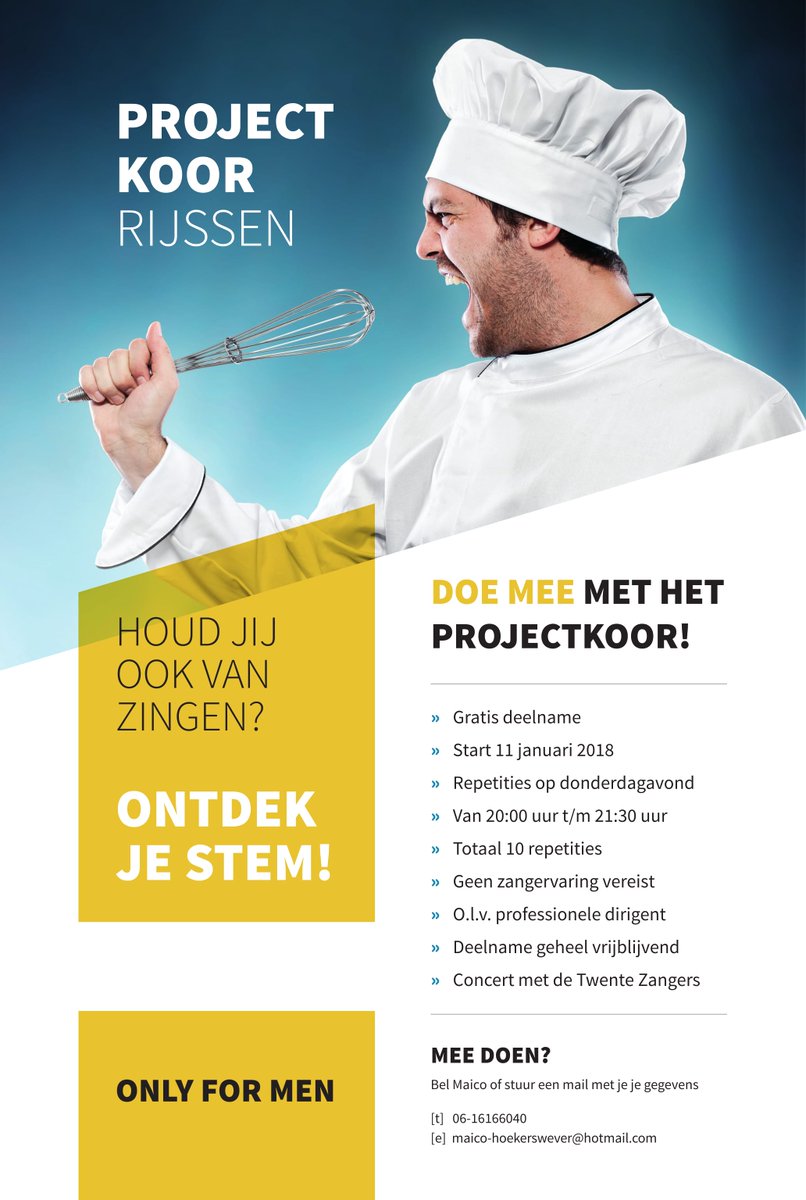 doe nu mee aan dit unieke project . #projectkoor #zingmee #Overijssel #Twente