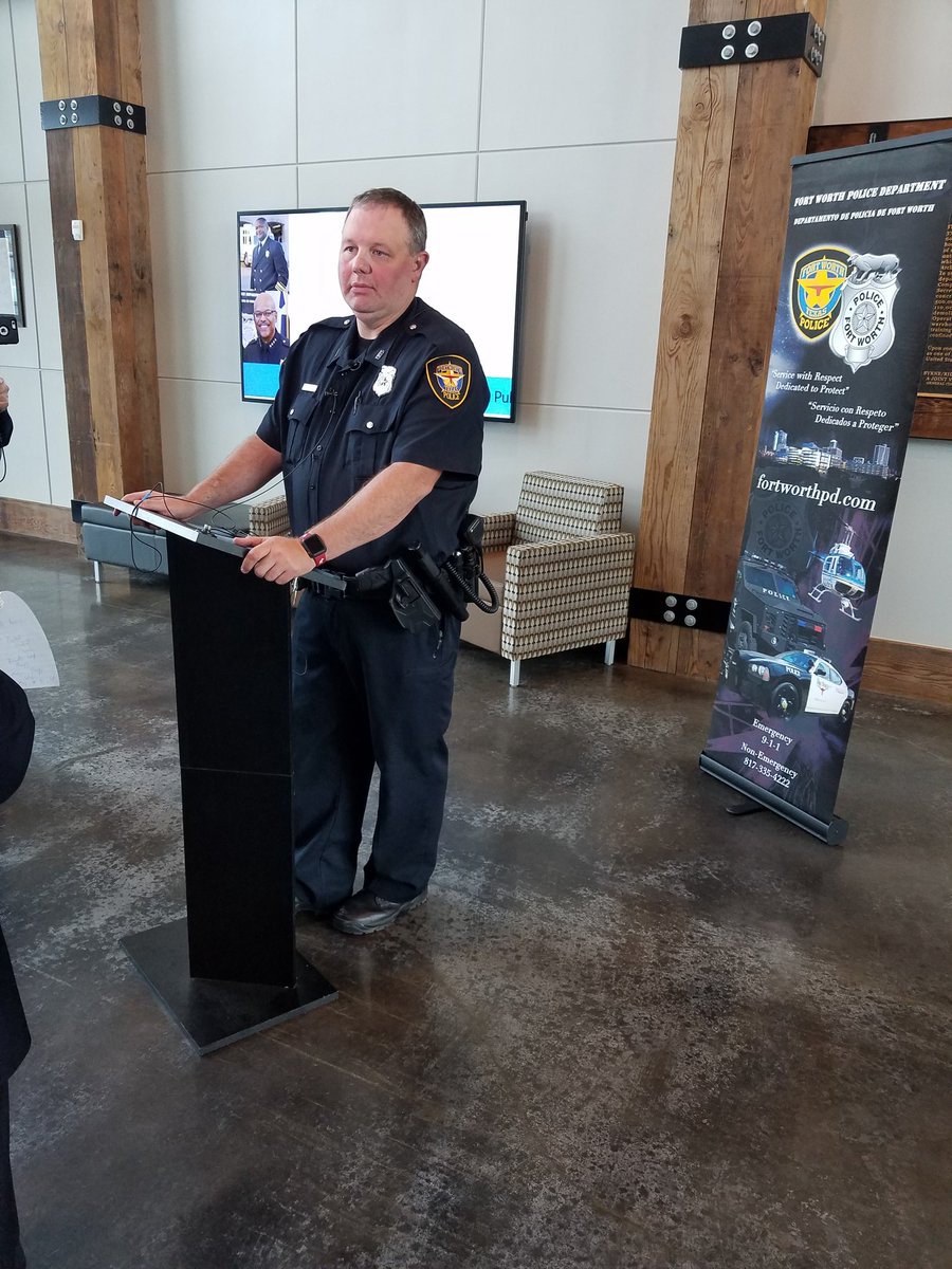 fortworthpd's tweet photo. He's back!  Officer Matt Pearce officially  returns to full duty status!!! 

#determination # https://t.co/i46KfCVILv