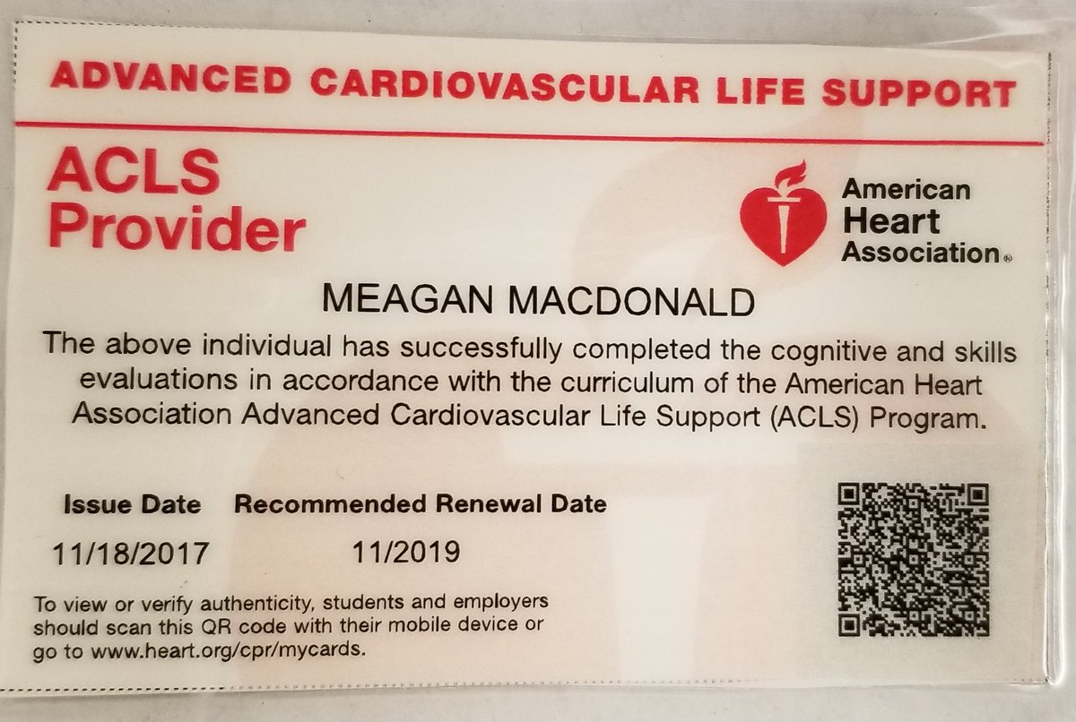 mmacdonald2017's tweet photo. It's official !+ #ACLSProvider https://t.co/gZONaczEtJ