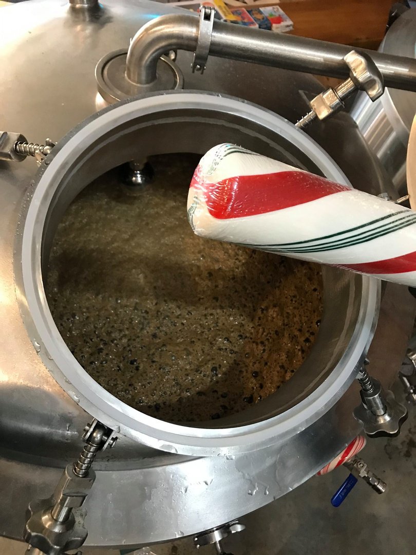YES WE DID! 4 lbs of candy canes added to the Macon Mint Milkshake. It is like an Andes Candies right in yo mouf! Available exclusively at the Jolly Jaunt stops on December 9th. Details: ow.ly/pOlW30gJppC  #RVAbeer #VAbeer #StoutSeason #JollyJaunt #Ashland