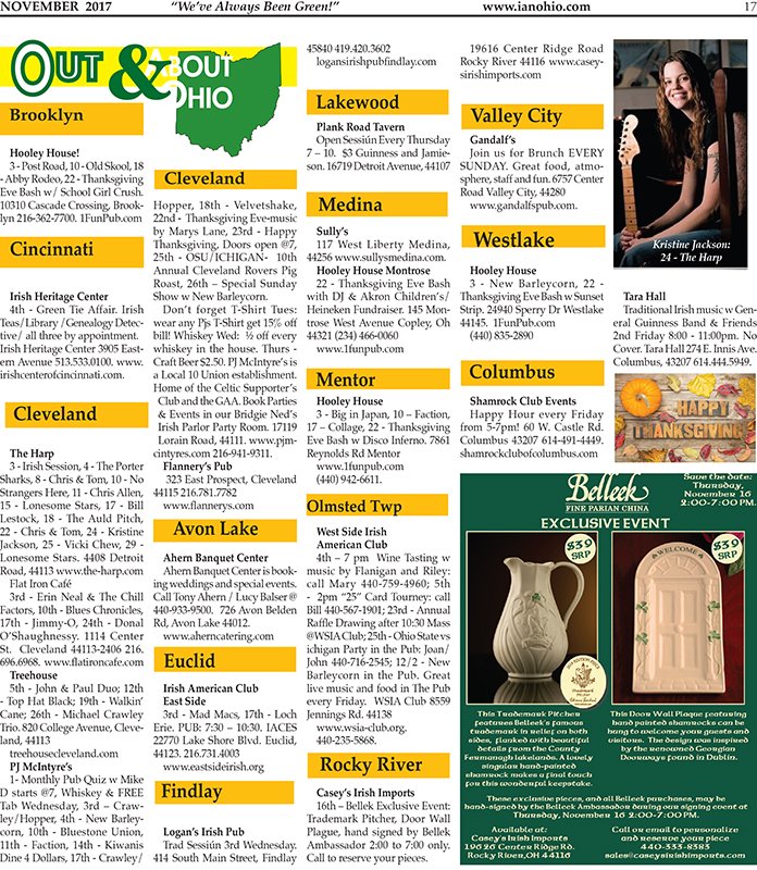 jobjr's tweet photo. Out &amp; About Ohio Great Events in November by @Jobjr ; @KristineJackson @CaeysIrishImports in this months @OhioIANews #LiveMoreLifeBeMoreIrish https://t.co/BxZBjo3oAH