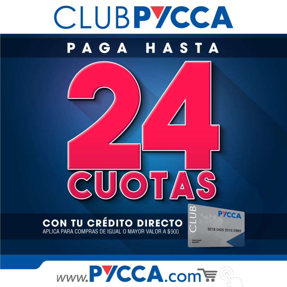 AlmacenesPycca's tweet photo. Paga hasta 24 cuotas con tu #CreditoDirectoPycca 😀 🙋🏻 Aplica para compras de igual o mayor valor a $900. Visítanos en todos nuestros almacenes y en https://t.co/JXIAdjxstN #DisfrutaLaVida https://t.co/9WSrbfg15p