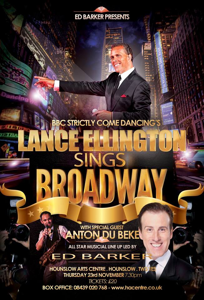 lanceellington's tweet photo. This Thursday 23rd Nov Hounslow Arts Centre  with my SPECIAL GUEST,Anton Du Beke
Get your last minute tickets now,before its too late !xxx https://t.co/8uRJmmjShE