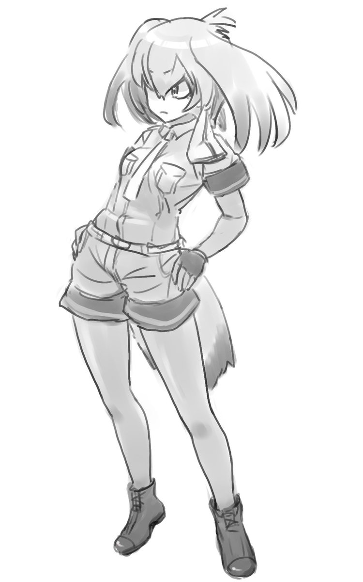 ハシビロコウ(けものフレンズ) 「ハシビロコウ 」|yosugiruのイラスト