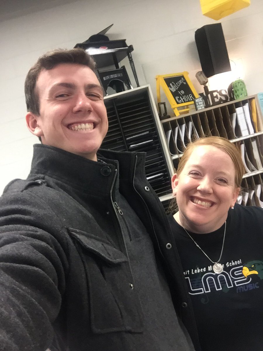 What a blessing to have <a href="/ConnorLovelace/">Connor</a> in my classroom all day today! He inspired my students and will be an unbelievable choir educator one day! 🎶💚