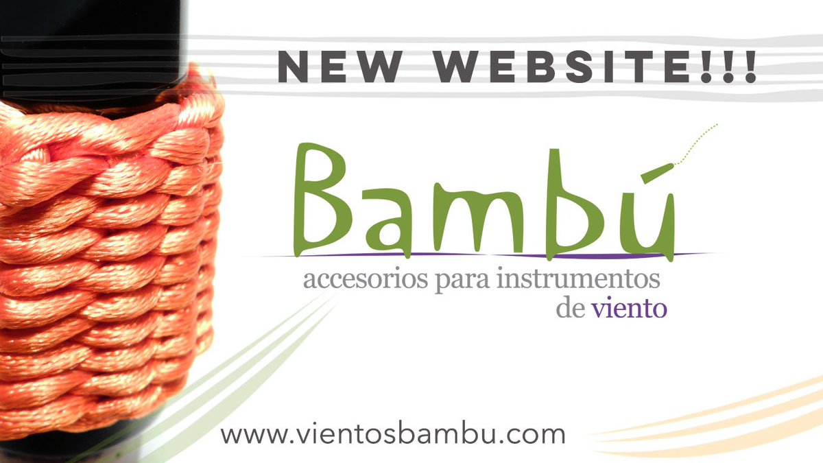 vientosbambu's tweet photo. We are happy to introduce our new website!!! https://t.co/V9REe7LZmU
#VientosBambu #Ligatures #AccessoriesForWindInstruments #saxophone #Clarinet https://t.co/NNvM6MZCLV