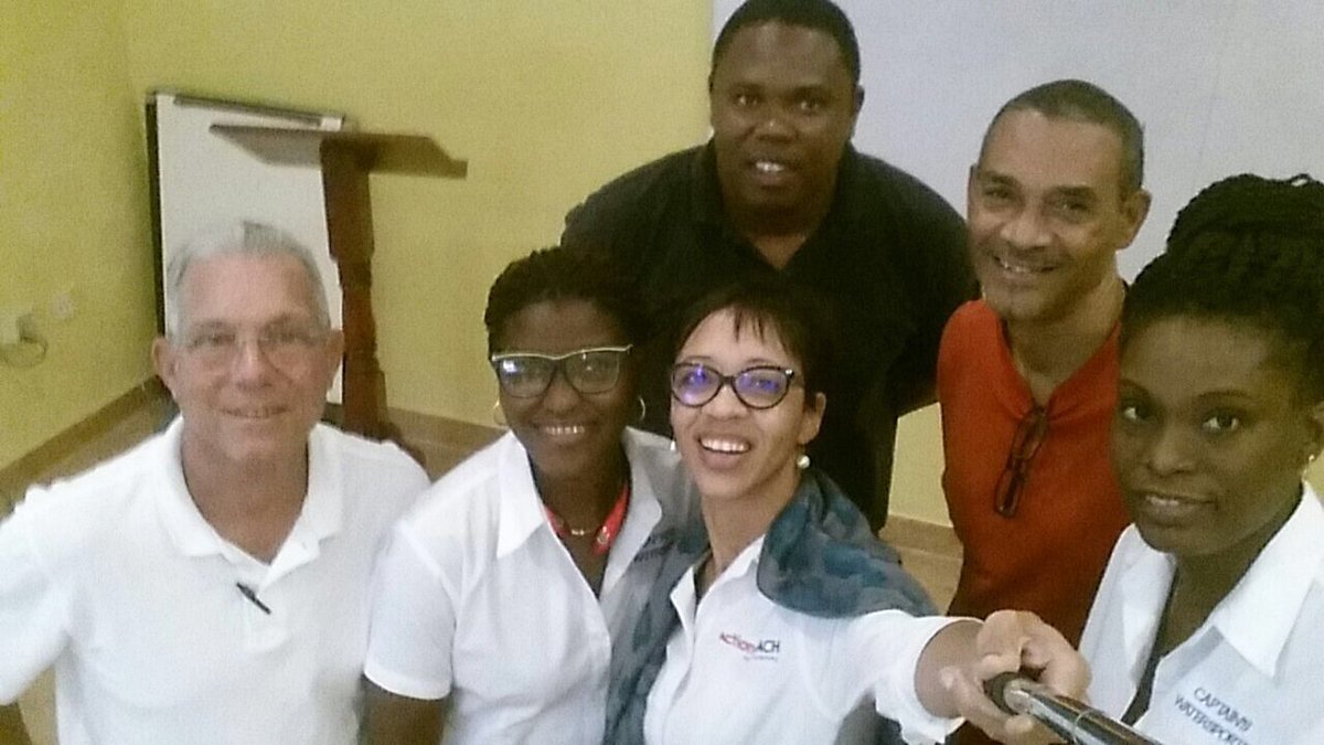 ActionCOACHja's tweet photo. At the end of 2 days of intense business planning the Teams from Big Seed Agro Farm and Captain's Watersports Ltd are still smiling๐. Coach Arlene our Master planning coach looks pleased with the outcome! #planningclub https://t.co/r7joI7V184