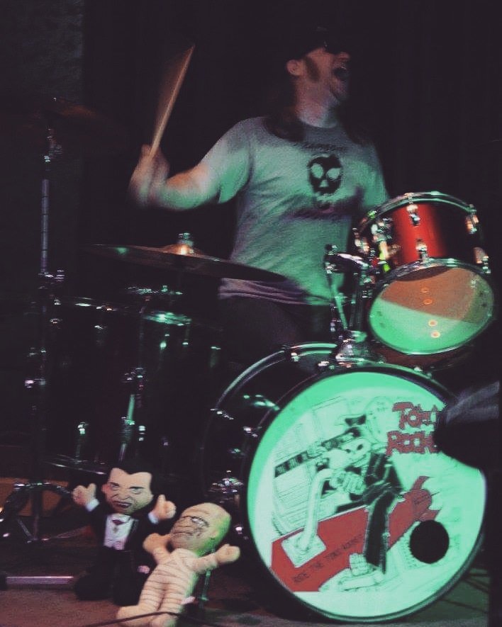 Toxic_rocket's tweet photo. Kez does get all hot and sweaty on stage. #toxicrocket #chicago #chicagopunk #music #punk #poppunk #punkrock #rocknroll #photo #picoftheday #tuesday #drums #drummer #liveshow #concert #punkband #kezrocket https://t.co/0ASRtLzulb