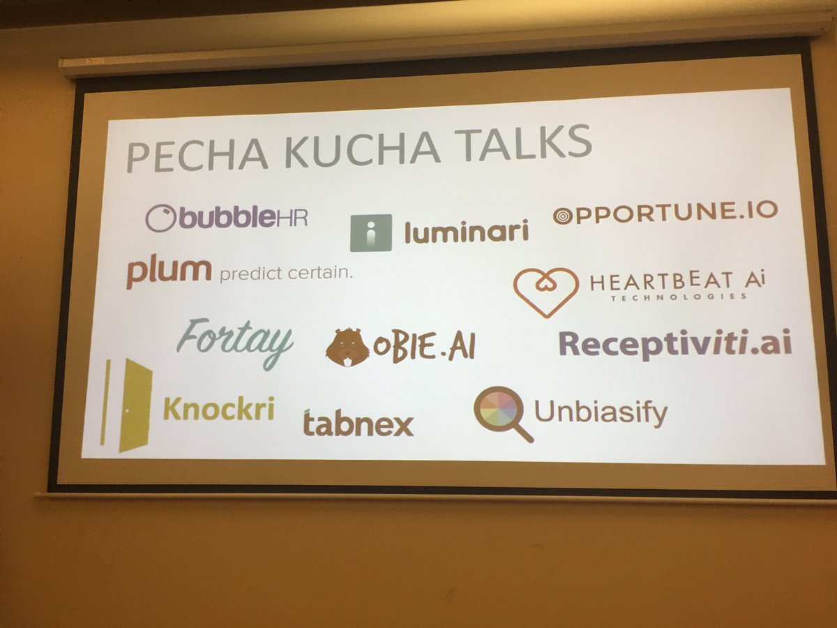 Social_Rhonda's tweet photo. Software platforms that are start ups at #hrc17 Social Camp HR in Toronto @JeffWaldmanHR @HRmarketer https://t.co/W2gzS4TOY4