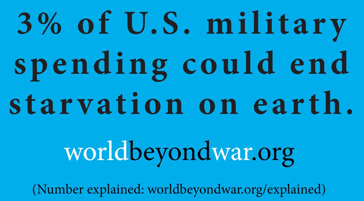 WorldBeyondWar's tweet photo. This billboard goes up in Charlottesville, Va., on December 4th: https://t.co/PIwE8FWT7Q