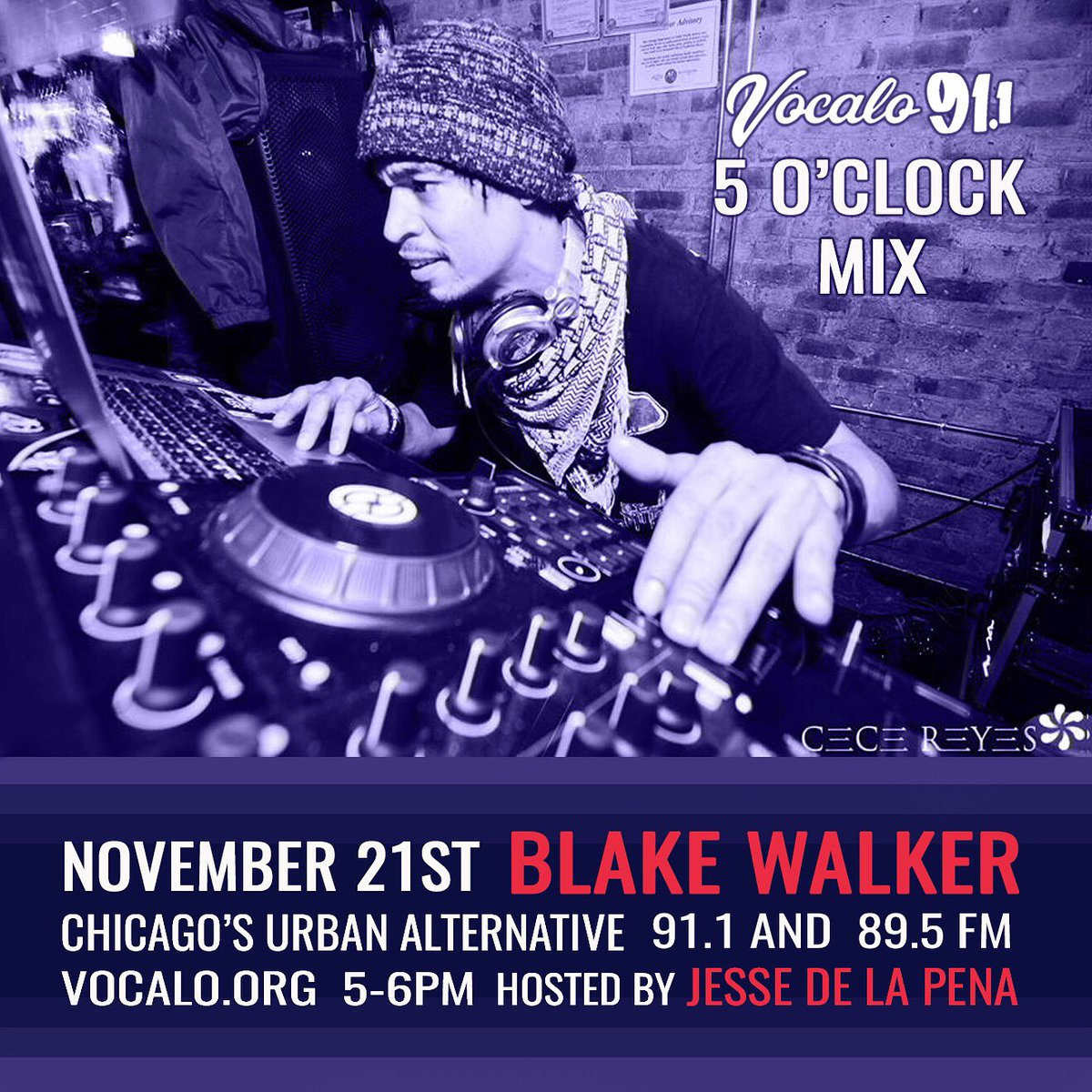 jessedelapena's tweet photo. Blake Walker is NEXT on @Vocalo Radio 91.1 (5-6pm CST) streaming: https://t.co/KXYUOZIfXy hosted by JDLP #5pmMix #House Music https://t.co/JYXQR5junC