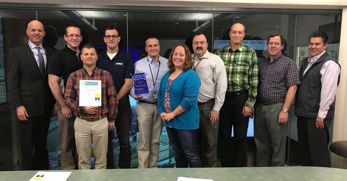 CarlosUDOT's tweet image. A great honor for our Traffic Operation Center team. They received the #WASHTO Quality Award for their work on the Utah Connected Vehicle Smart Transit Signal Priority Project #keepingUtahmoving