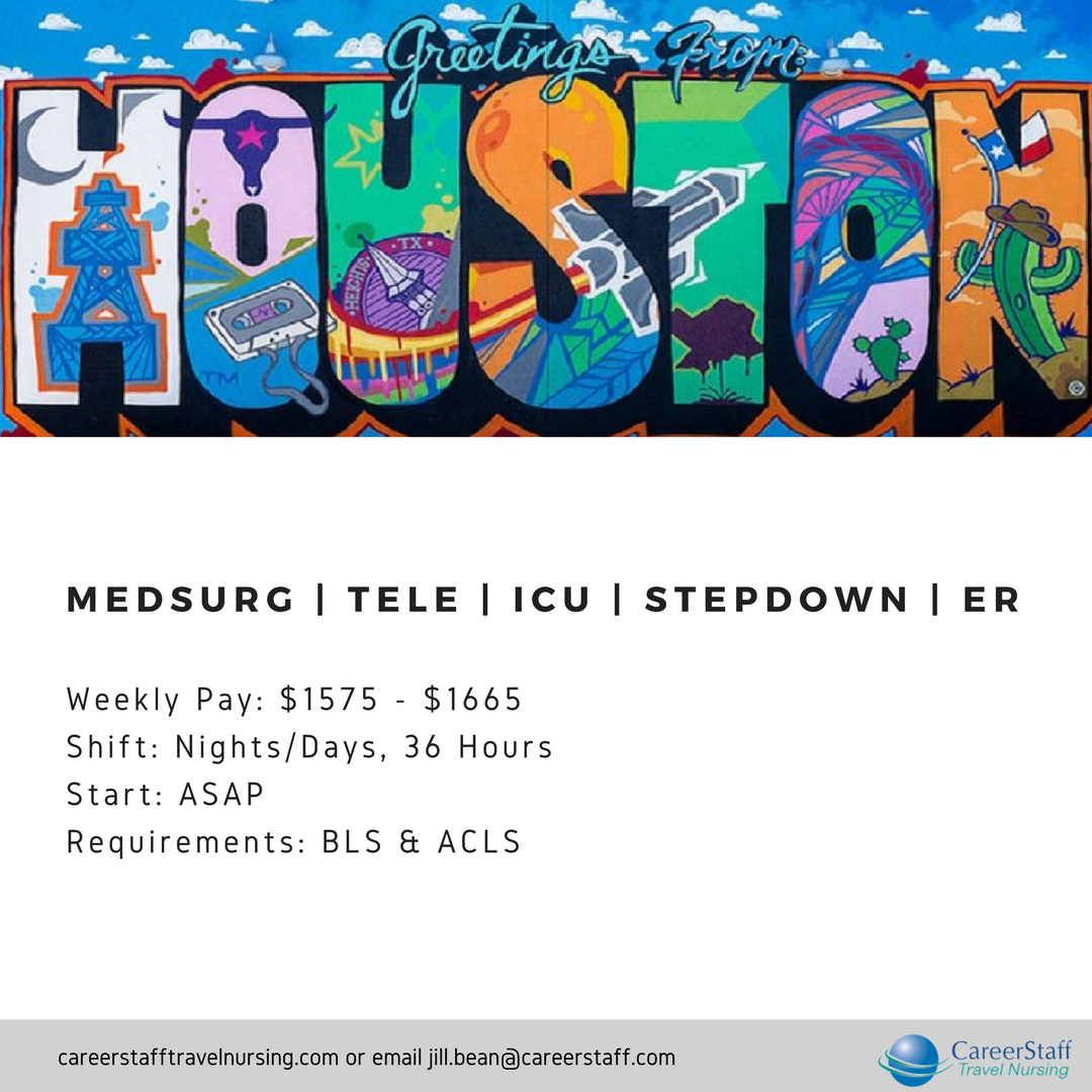 JobswithJill's tweet photo. "Houston, we have jobs." -Neil Armstrong

Or something like that. BUT SERIOUSLY, Houston has #travelnurse #jobs. Talk to me, #RN's. https://t.co/ZzDcHSRiYM