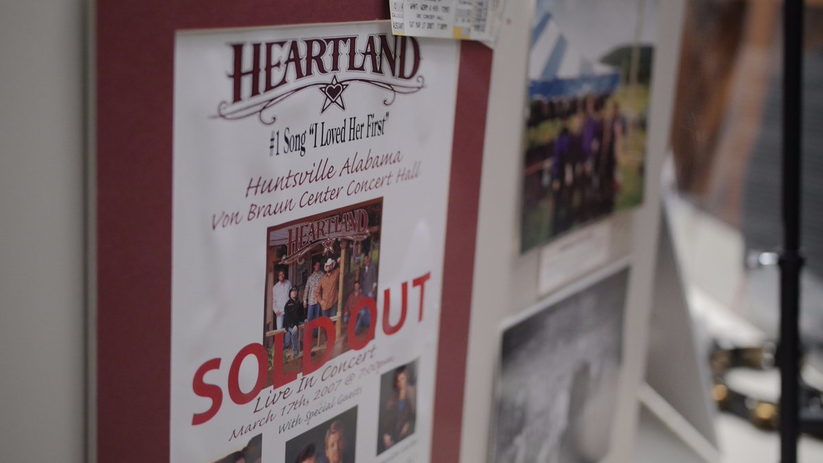 ALAMHOF's tweet photo. Today, the Hall of Fame welcomed the country group, Heartland, for a showcase unveiling. Walt Aldridge, songwriter of the band's hit song, I Loved Her First, performed the piece on their behalf. Afterwards, a Q&amp;A session was held for the group. https://t.co/FRG6Oeb0TW