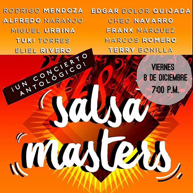 cculturalam's tweet photo. Los amantes de la salsa tendrán su evento con #SalsaMasters en compañía de artistas reconocidos en el ámbito musical. Viernes 8 de diciembre a las 7:00pm entradas a la venta en nuestras taquillas y en https://t.co/saW8eibJNE https://t.co/Bv6N9T7A2i