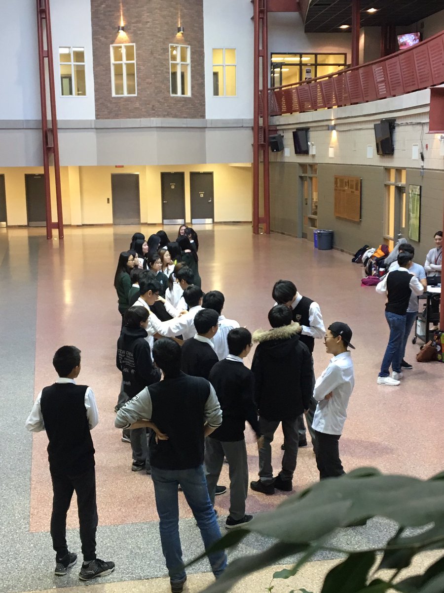 Our International students salsa dancing away! Student instructors did a great job leading today! 💃🏽🕺🏻<a href="/BrebeufCollege/">Brebeuf College_TCDSB</a> <a href="/SJMPprincipal/">SJMP Shout-Outs</a>