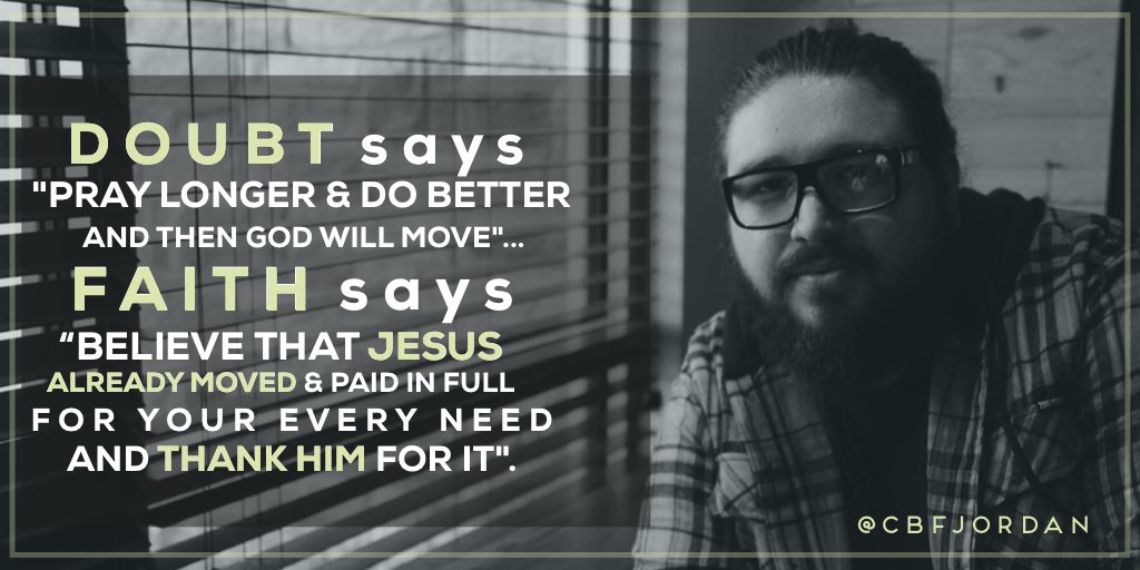 cbfjordan's tweet image. Faith is believing that every single iota of your victory has ALREADY been purchased through the blood of Jesus. 
•
Read full post: instagram.com/p/BbuvS1VAkCW/