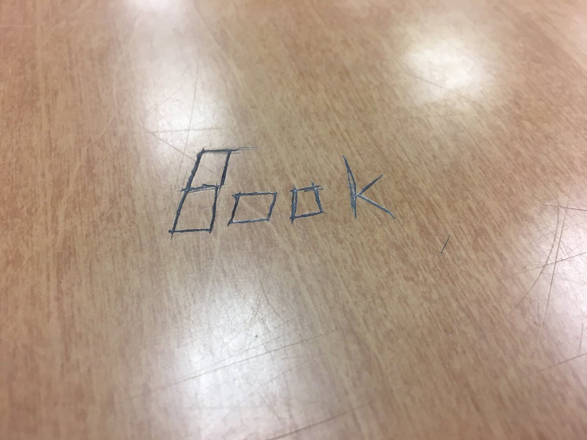 MsLeebrarian's tweet photo. Pro tip: the letter F can turn into B, U into O and C into O. #LibraryGraffiti #FixedIt https://t.co/fzc46wXrdI