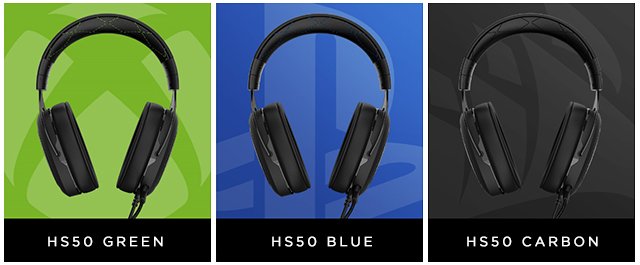 CORSAIR's tweet photo. Our HS50 headset is your go-anywhere, multi-platform companion.

Find your favorite style. 
https://t.co/R5z1FQH0m6 https://t.co/PYuvj4j03t