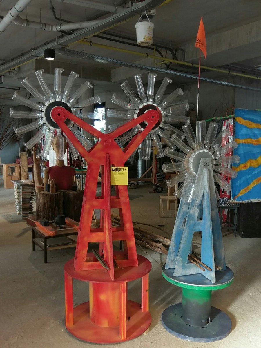 WALHALLAb_NL's tweet photo. This is what we do with PET-bottles, @CocaCola .. #WINDeye & #WINDeye2 @Greenpeace https://t.co/4xd82BmnXU