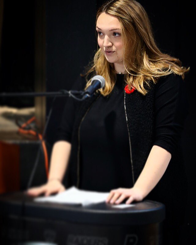 VimyAcademy's tweet photo. We're sure lucky to have students like @cassquenneville at our school. A great example of the leadership and professionalism that our student body exemplifies. #becomingmore #vimyCORE #remembranceday #vimyproud #epsb #co https://t.co/BhwEdnLMth