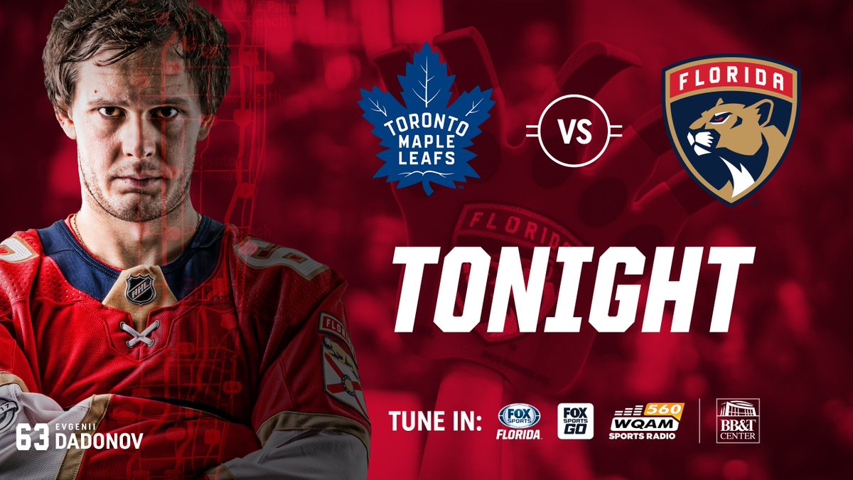 Happy Game Day!   📍: @thebbtcenter 🎟️: bit.ly/112217TWTix  📺: @FOXPanthers 🎙: @560WQAM 🐣: #TORvsFLA https://t.co/ek1gl5R8pF