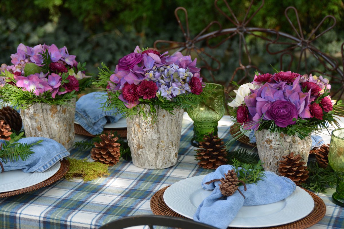 SyndicateSales's tweet photo. Channel the flannel! Add extra coziness to your holiday table this year! 😊
. . .
📷: #7822 Weathered Oak Planter
.
.
.
#mysyndicatestyle #tablescape #weatheredoak #flannel #cozyup #Thanksgiving #givethanks #flashesofdelight #abmlifeiscolorful #thatsdarling https://t.co/j1cmVv0N9o