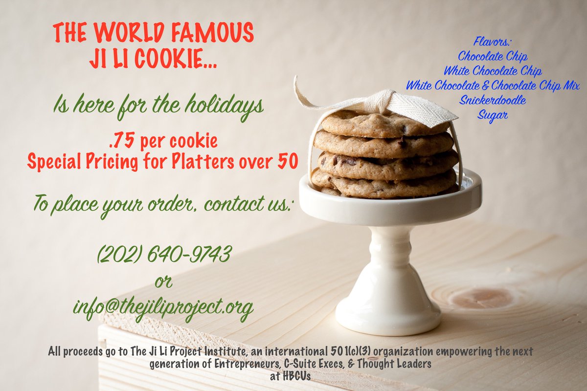 TheJiliProject's tweet photo. Get your orders in! #JiLiCookies #SmallBiz #NonprofitFundraiser https://t.co/H4XjljGsx0