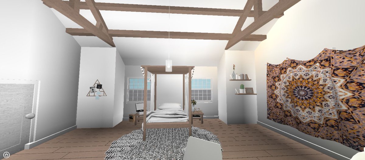 Ayzria On Twitter Neutral Bedroom Made In Roblox Studio
