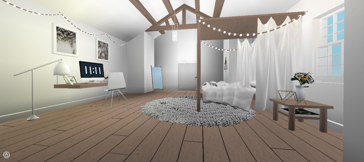 Ayzria On Twitter Neutral Bedroom Made In Roblox Studio - how to make a working bed in roblox studio