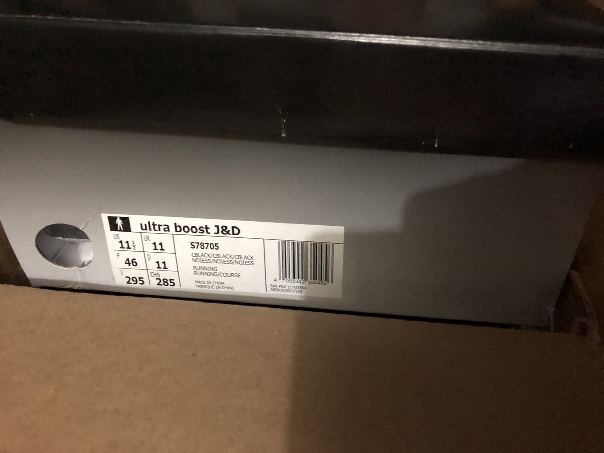 D_Gaffan's tweet photo. J&amp;D Black 11.5 Ultra Boost 1.0. Details on this pair are ridiculous. #boost #boostvibes #boostszn #boostonly #boostOG #boosts #GOAT #stockx #kicksonfire https://t.co/bsDGdUGWoe