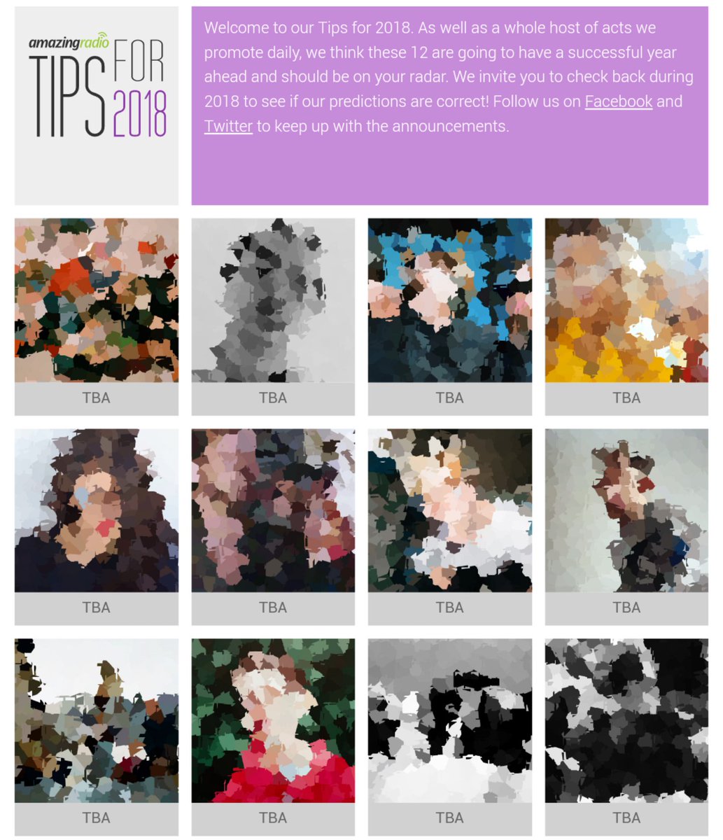 chrismurray00's tweet photo. #TipsDay. Come hang out at 10am, when I'll be chatting to the first four of our #TipsFor2018 list.
It's the biggest + best day of the entire year. @amazingradio - https://t.co/YPxnXmAUPT
#GetYourTipsOut https://t.co/MNHxhoylXM