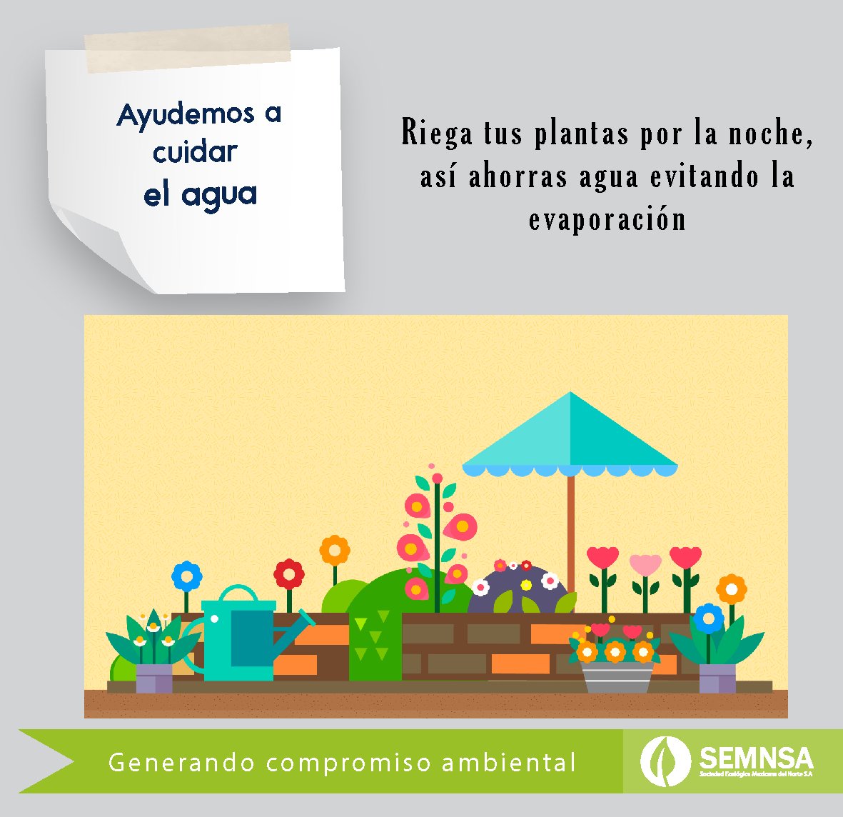semnsa's tweet photo. Tomando pequeñas acciones diarias, ayudamos a conservar el vital elemento para nuestra superviviencia. 🌳🚿
#EcoTip #SalvaElPlaneta https://t.co/f7V35ukARb