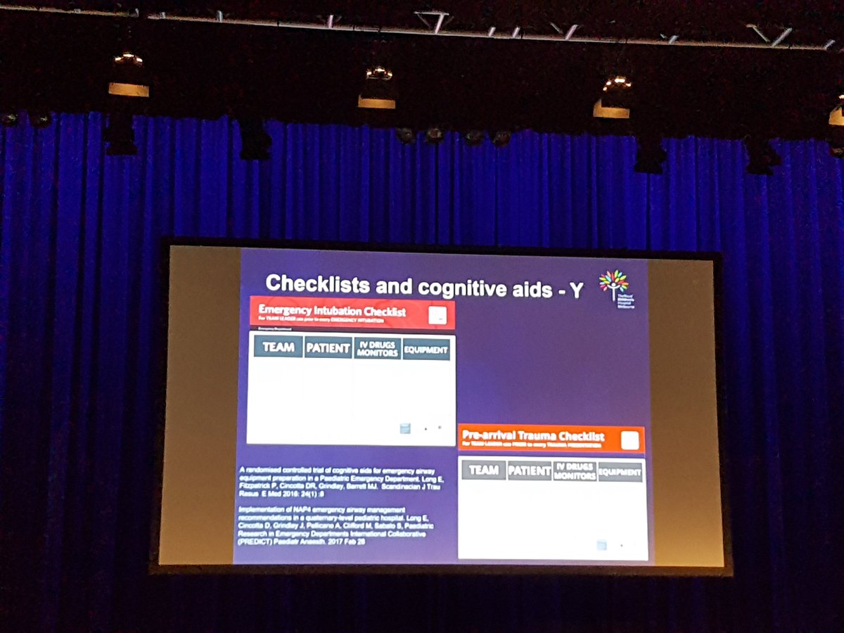 Dr Grindley, discussing the use of checklists having a reduction in errors of omission #ACEM17