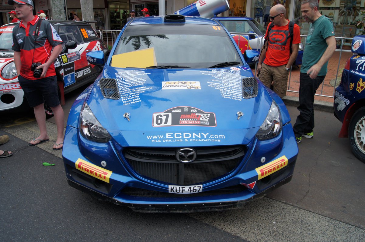 Wrc Motogp観戦ツアー いまけんさん これはwrcと共催されたオーストラリアラリー選手権に参加してる車です レギュレーションが共通化されているニュージーランドとオーストラリアのラリー選手権で新たに設定されたap4というクラスになります T