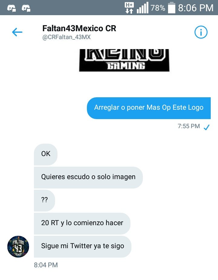 20 Rts Y @CRFaltan_43MX Me Arregla Un Logo😗