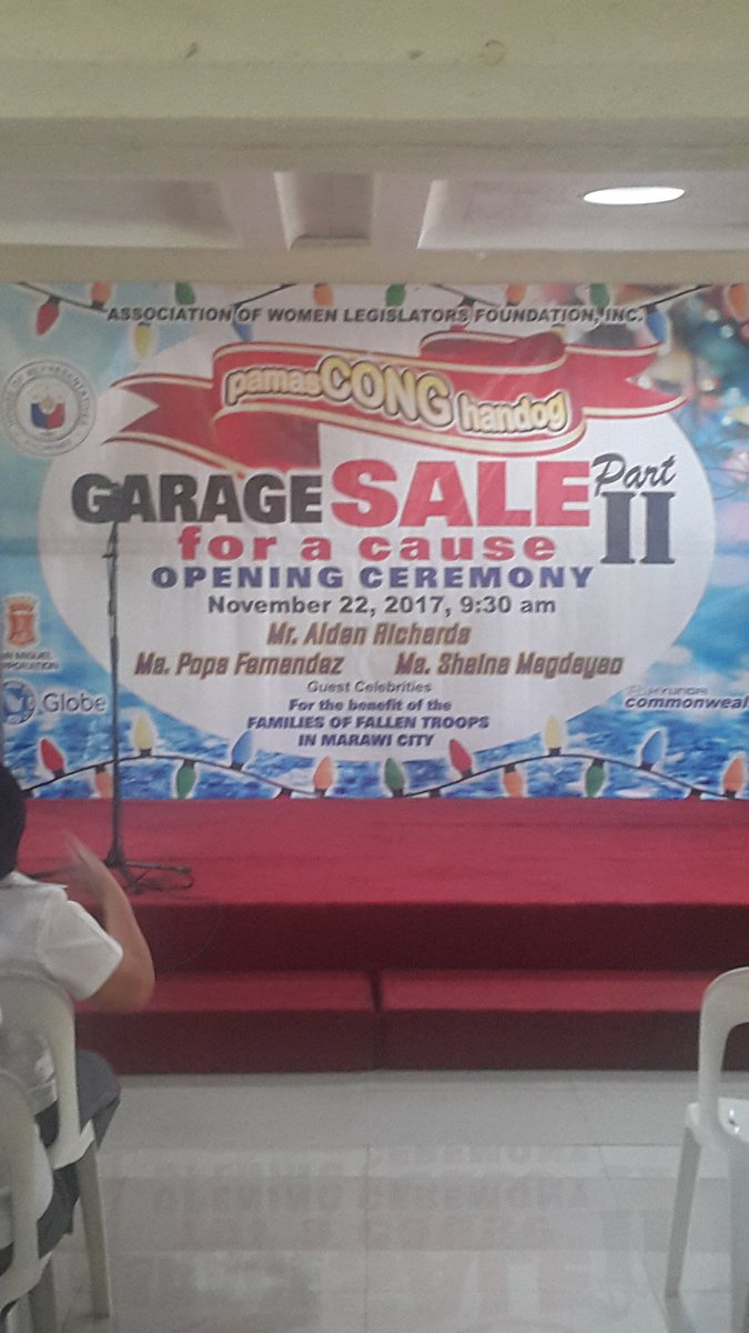DeijayClub's tweet photo. Here to support Women Legislators Foundation and @aldenrichards02 

Proceeds of the bazaare will go the FALLEN TROOPS OF MARAWI 

#ALDUBBridgingHearts https://t.co/Wdkm9ba3sC