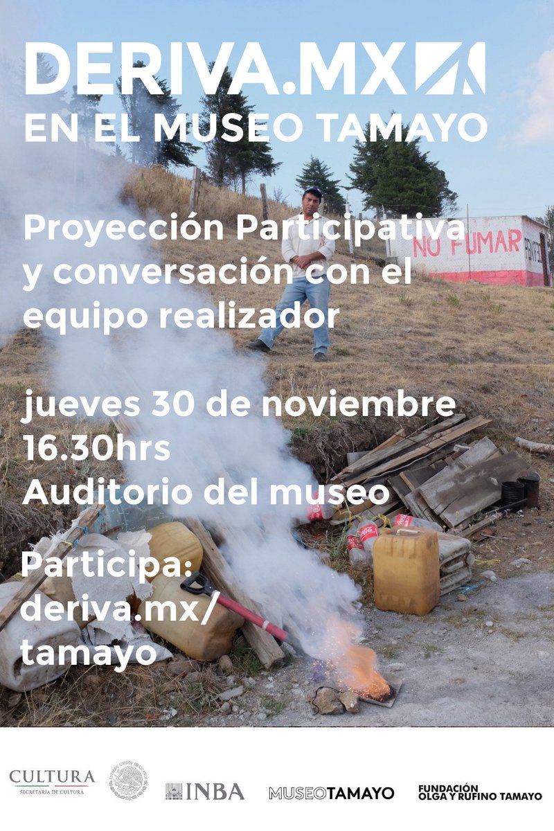 DERIVA_MX's tweet photo. ¿Qué relaciones existen entre la identidad nacional, la patria y la violencia estructural? Nuestra próxima proyección en @museotamayo explora ésta y otras preguntas. Participa y acompáñanos: https://t.co/qzJ8YdiW1J https://t.co/1MZxvZTWlI
