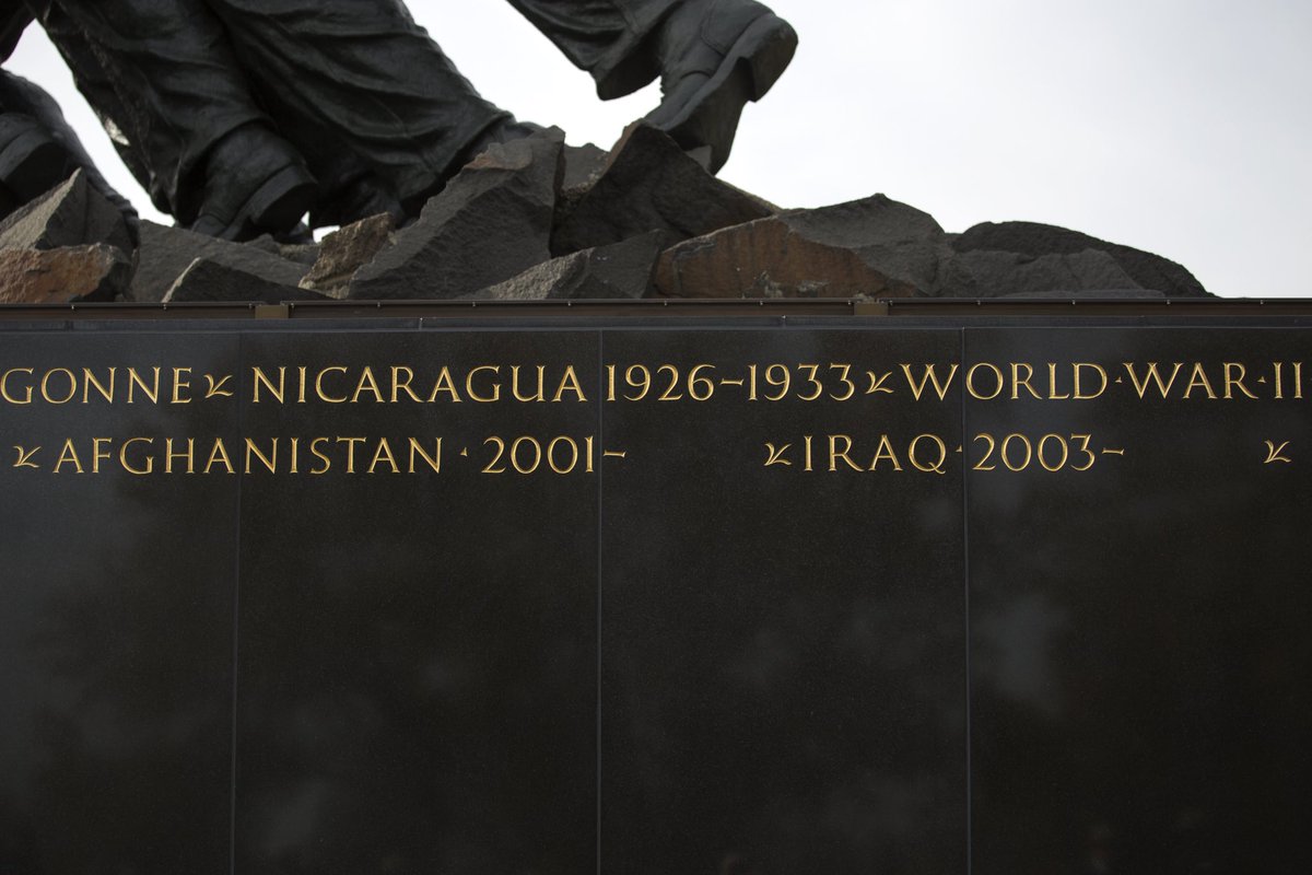 CMC_MarineCorps's tweet photo. These new engravings represent 1,481 Marines to date who gave all, as well as their surviving families and a Corps who will never forget them. https://t.co/z5f6jVkEd0