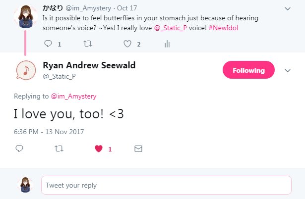 im_Amystery's tweet photo. When your idol replied to one of your tweets <3 @_Static_P #Heaven #StaticP #FeelingGreatful #GoodMorning https://t.co/eA3uASnWLV