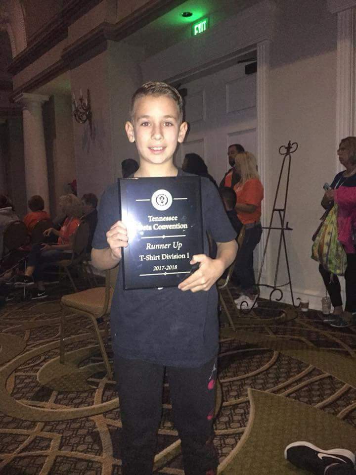BentonElem's tweet photo. Congrats to our BES Betas for amazing awards &amp; hard work at the  convention! 4th place in advertising design, 2nd place in spotlight your club, and 2nd place in T-shirt design. @PCNTN @PolkTNSchools #polkcostrong #betaclub #hardwork https://t.co/xxJKbCM1xS