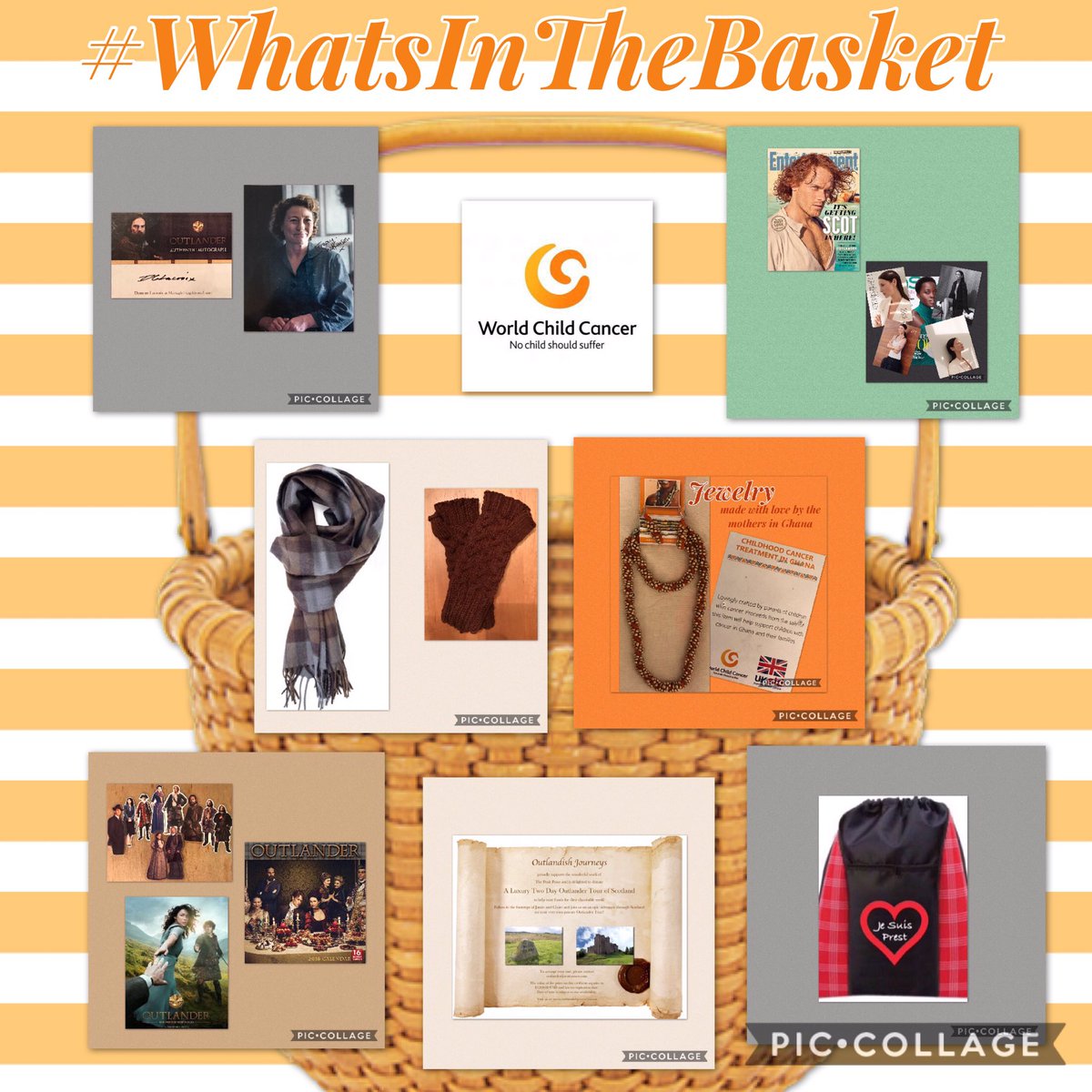 RT #WhatsInTheBasket to support <a href="/WChildcancer/">World Child Cancer</a> Find out tonight! 
justgiving.com/fundraising/wc…

Every $10 donated = an entry in the raffle.