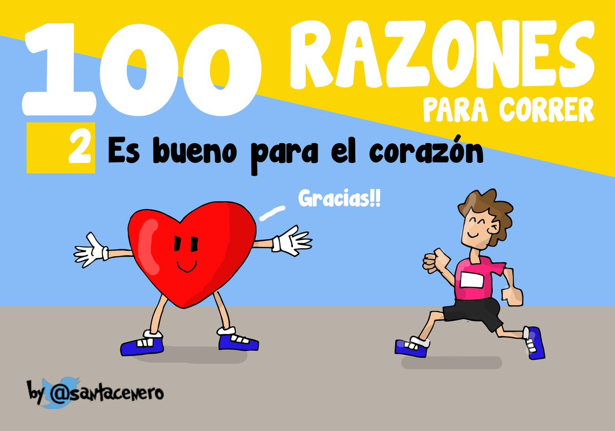 TortolosRunners's tweet photo. RT @ "#viñeta | #100RazonesCorrerSC Que por qué corremos? Le gusta a nuestro corazón! Le fortalece y se pone contento ;-) https://t.co/lQuZ2yb9GY"