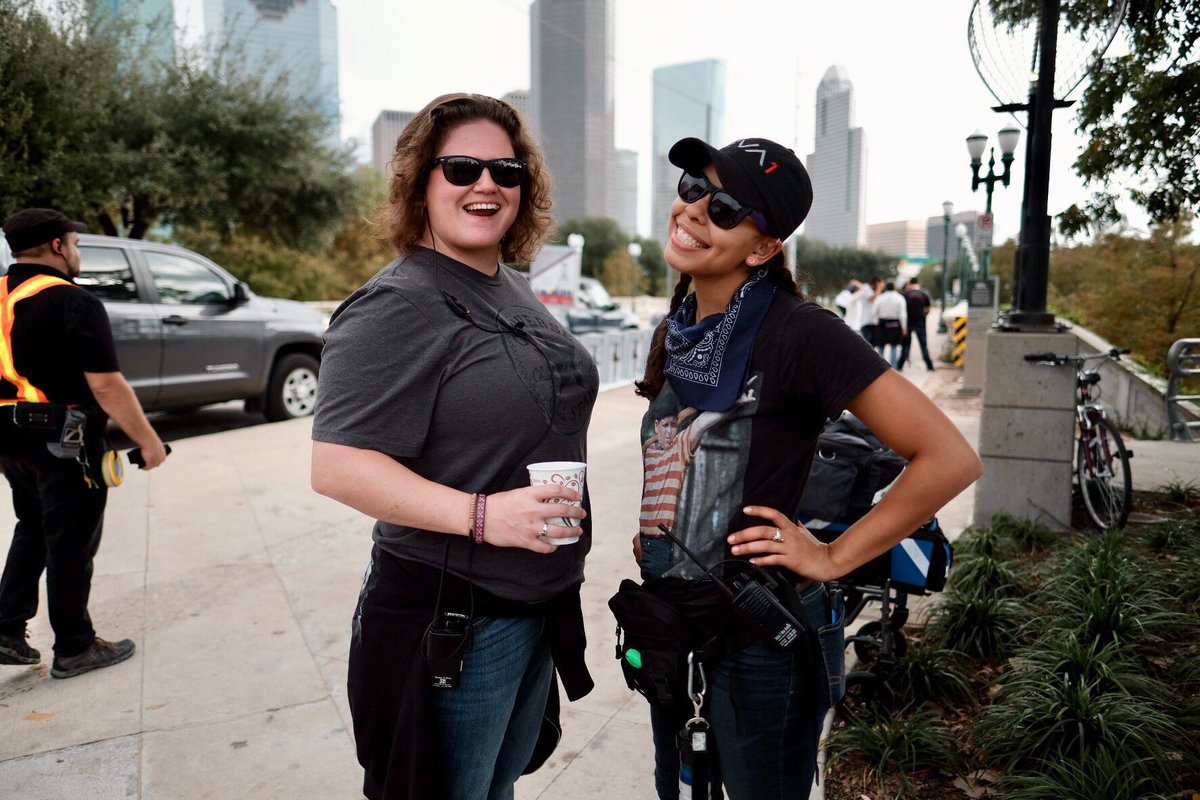 amkbroadway's tweet photo. The awesome Chelsea Queen of Props and I onset.
#onset #filmproduction #television #OnLocation #production #wardrobeassistant #houston #telemundo #mifamiliaperfecta #workblessed https://t.co/VkSeZXIOYD
