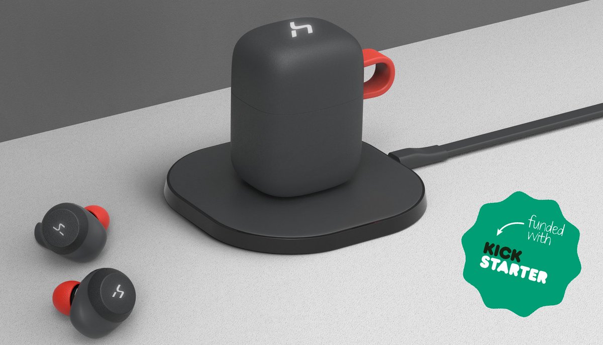 Hakii_Design's tweet photo. #hGroov #kickstarter #wirelesscharging  #wirelessearbuds #AirPods https://t.co/SMg5ib57tb