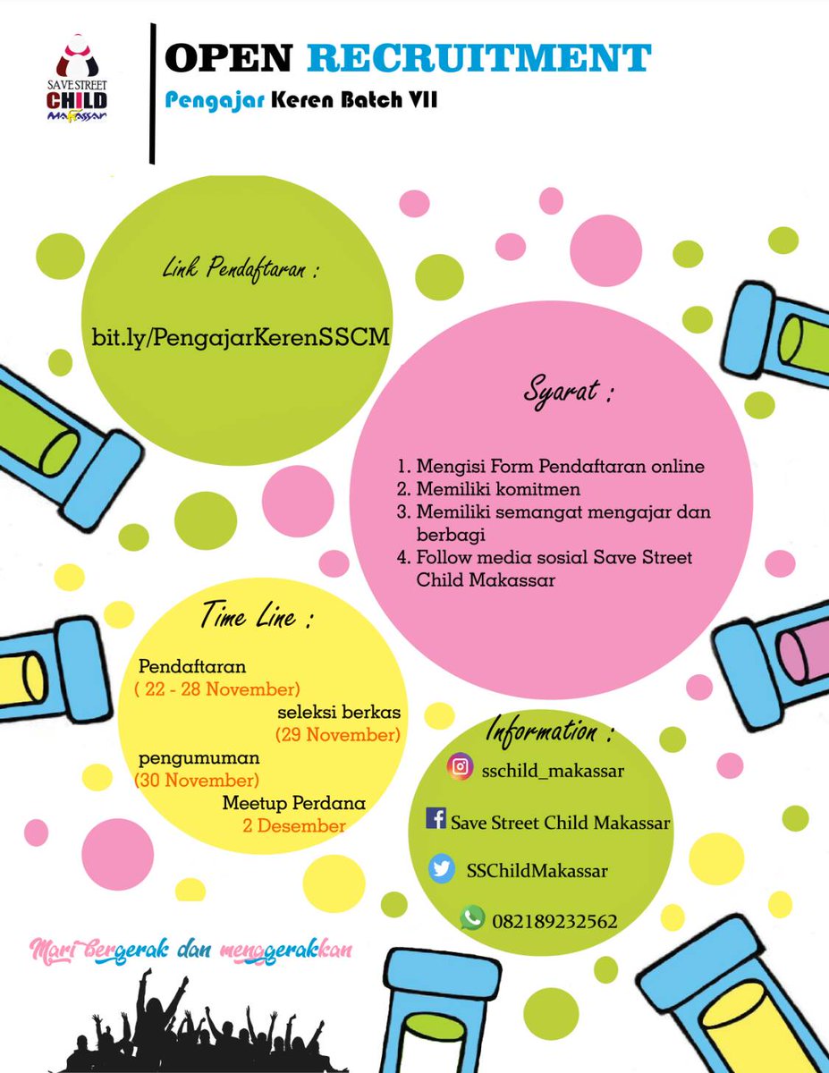 Assalamu alaikum, halo kakak2 bagi yg ingin join bersma kami SSCM bagian dari komunitas kami, sscm kembali membuka oprec PK VII nih