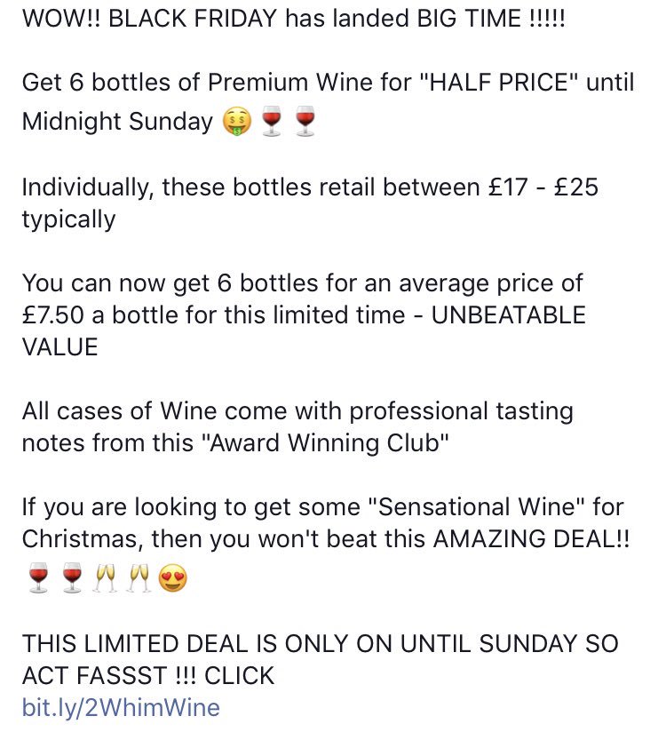 WhimsicalWineDC's tweet photo. Wow! #GoGoGo! It’s Premium #Wine at 1/2 price! But only until #Sunday - #BlackFriday #blackfridayfeeling #winelover #winetasting  ORDER HERE https://t.co/Z5AjbWZJJj  or PM us for more info! https://t.co/voYkGsMVIy