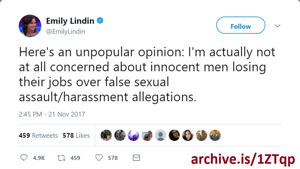 NateTalksToYou's tweet image. This is what #misandry looks like.

#EmilyLindin #FalseAllegations