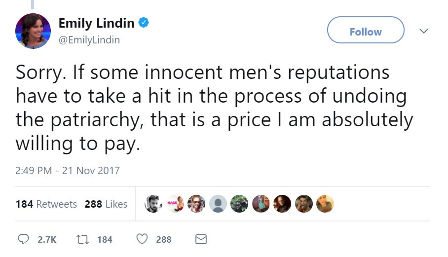 NateTalksToYou's tweet image. This is what #misandry looks like.

#EmilyLindin #FalseAllegations