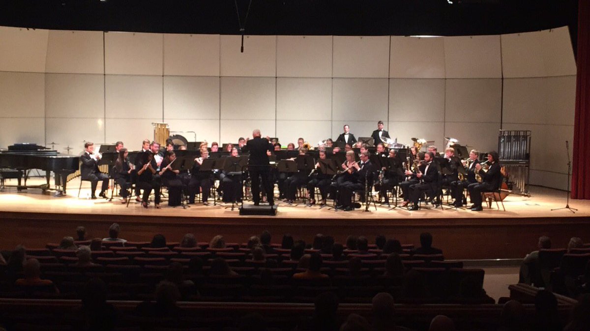 Dr. Stan Michalski, MACS band coordinator, guest conducting the University of Tennessee Wind Ensemble in a special tribute to their long time director Dr. J. W. Juilian. #GoVols #GoCougars